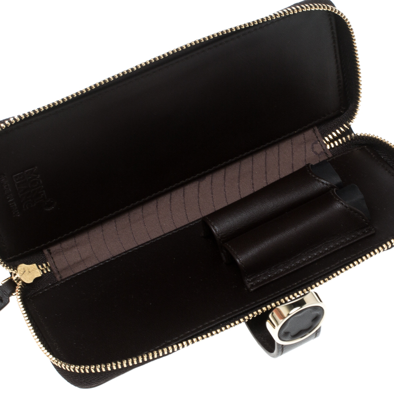 

Montblanc Choco Brown Leather Star Eclipse Pen Pouch