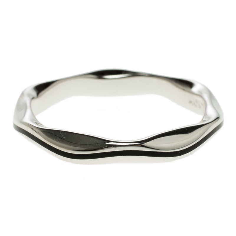 Pre Owned Montblanc Ame de Star Silver Ring Size 56