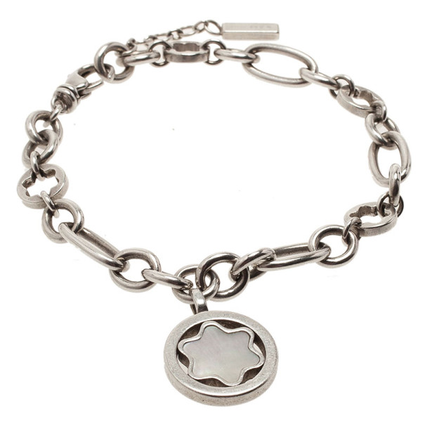 MontBlanc Star Signet Silver Bracelet Montblanc | The Luxury Closet