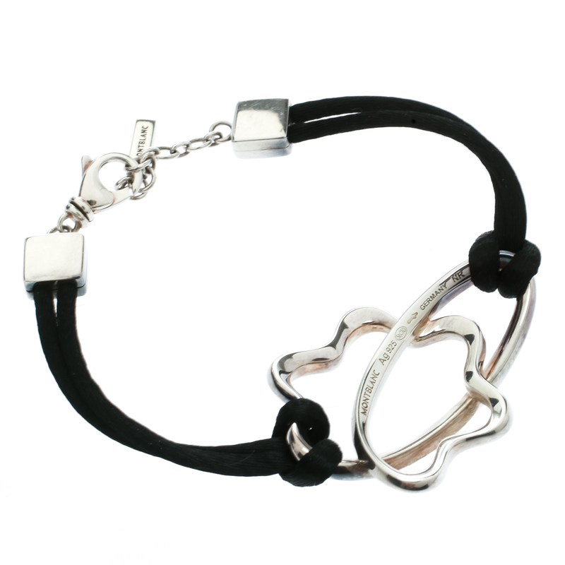 

Montblanc Star Signature Silver Black Cord Bracelet
