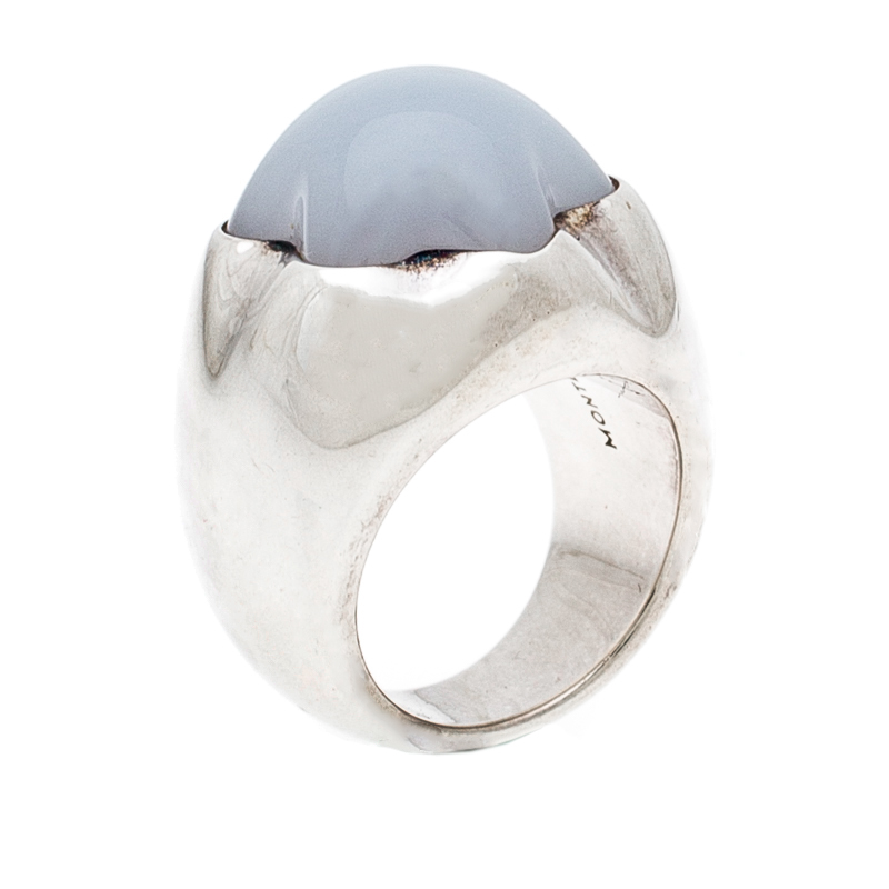 

Montblanc Star Grande Dame Chalcedony Silver Cocktail Ring Size