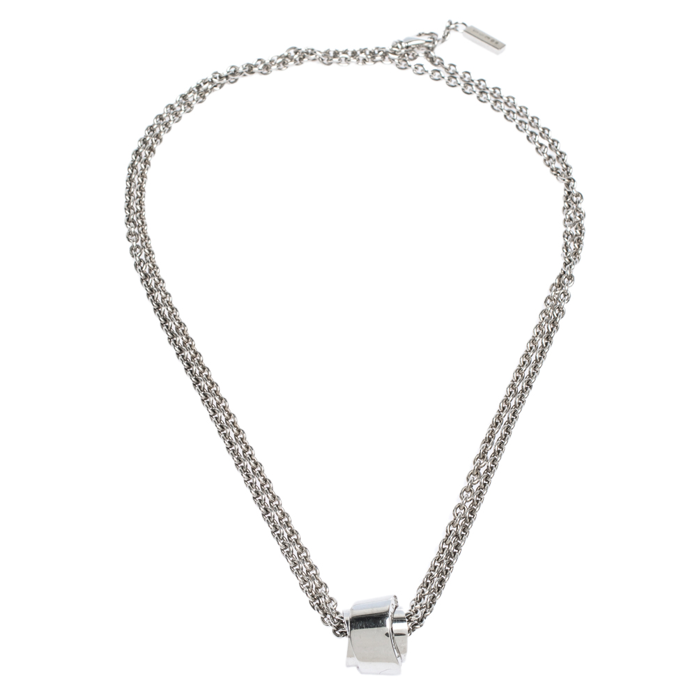 

Montblanc Profile Collection Silver Wish Pendant Necklace