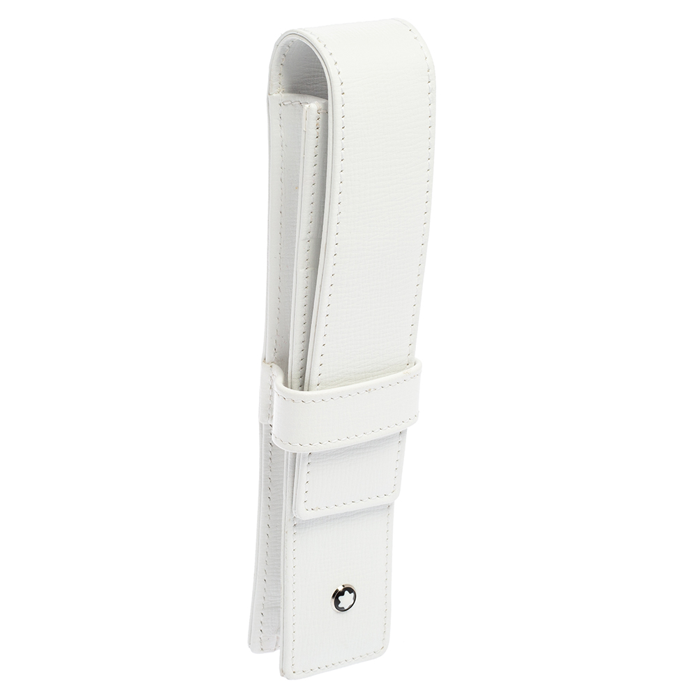 

Montblanc White Leather Pen Case