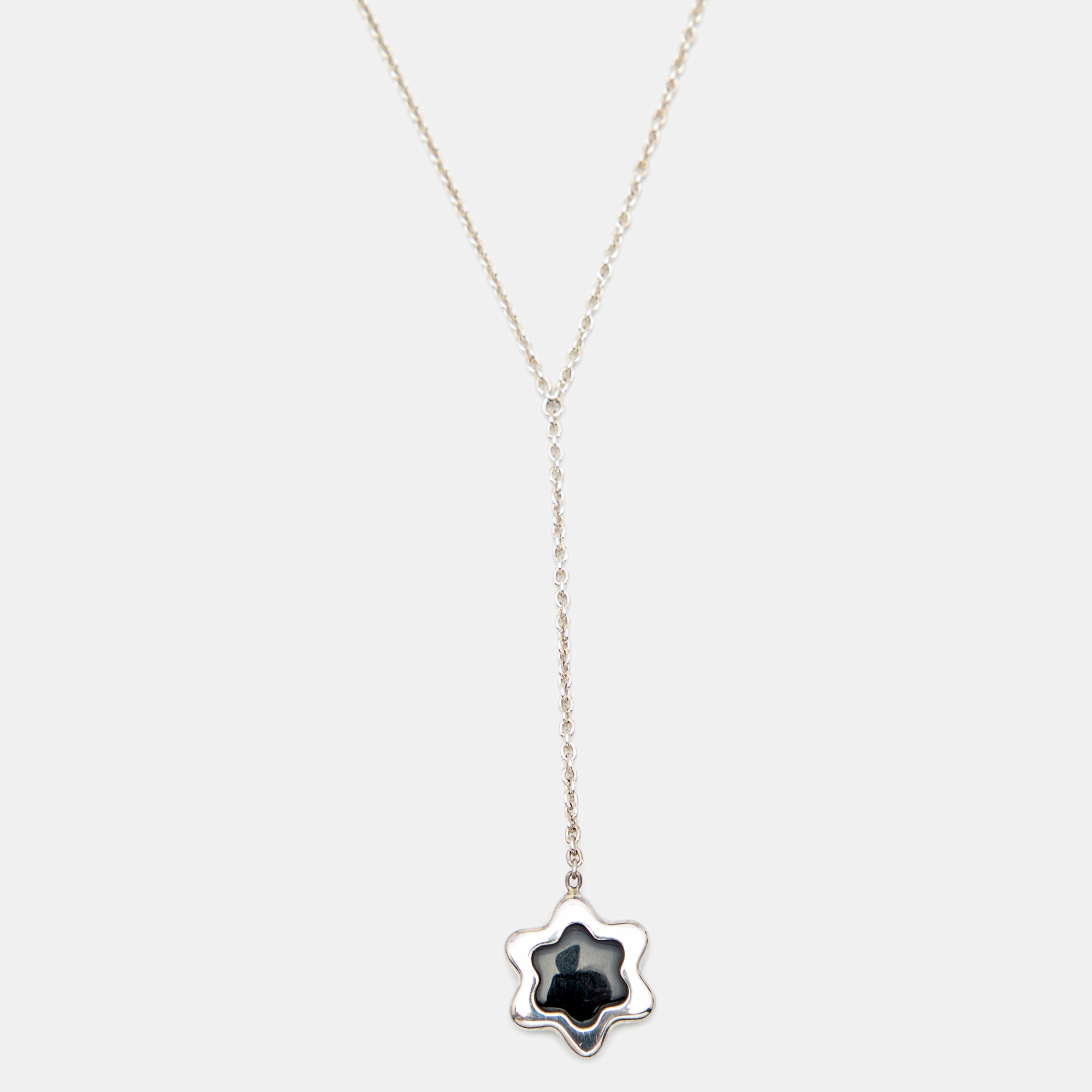 

Montblanc Star Onyx Sterling Silver Necklace