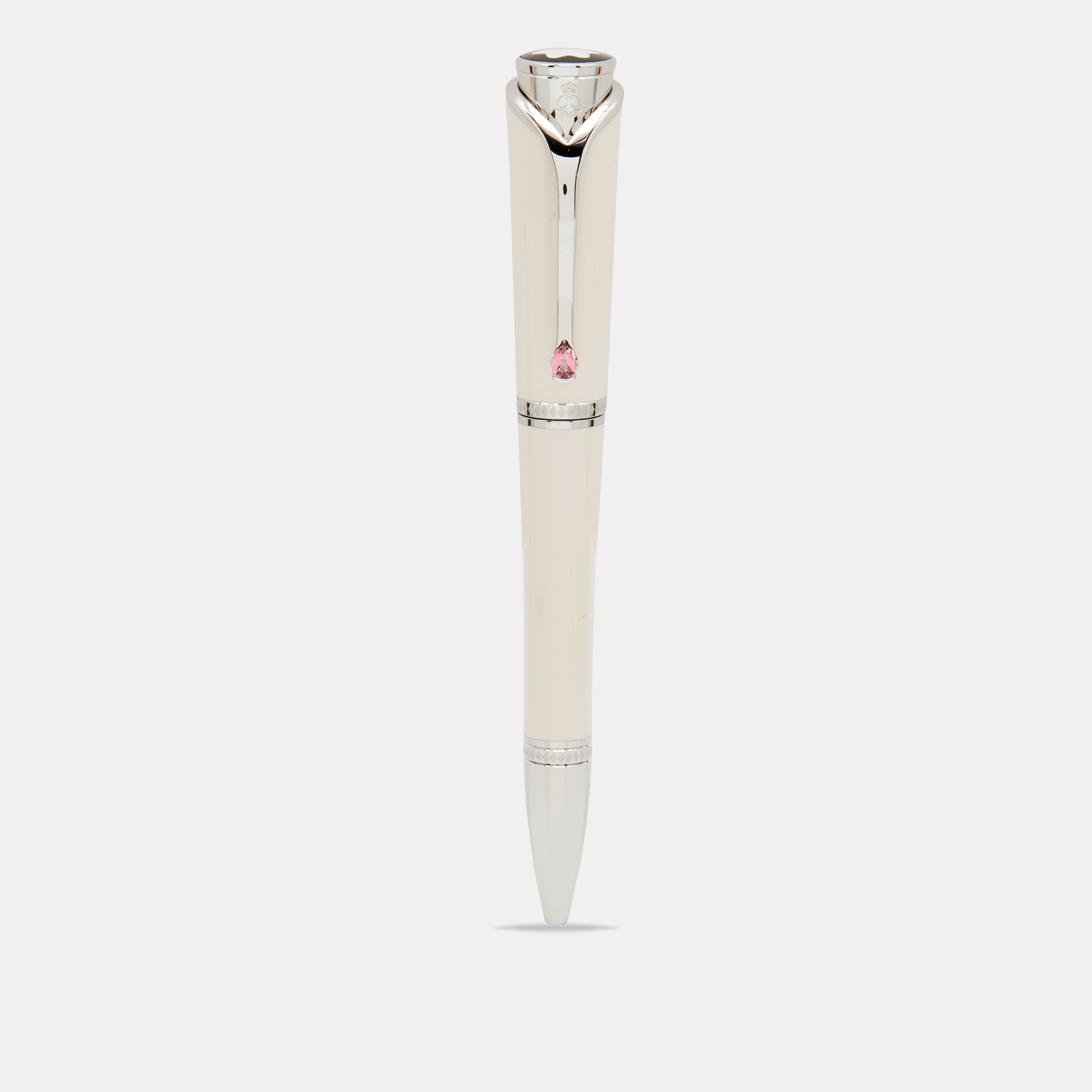 Pre Owned Montblanc Princesse Grace de Monaco Ivory Resin Ballpoint Pen