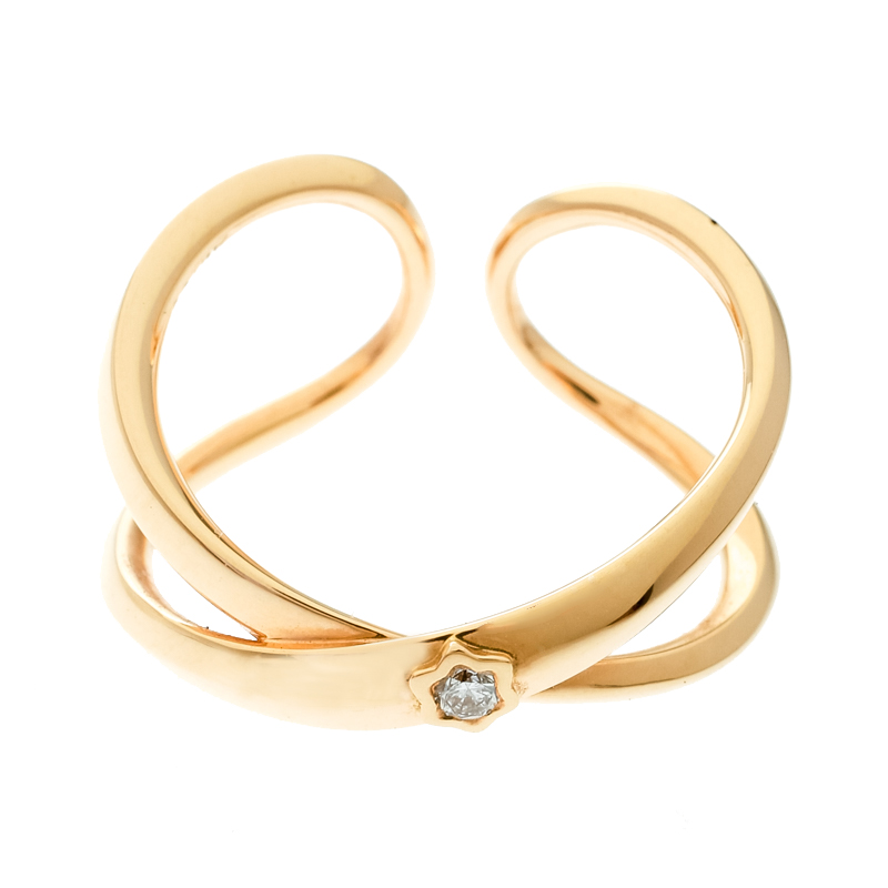 

Montblanc Infiniment Vôtre Diamond 18k Rose Gold Ring Size