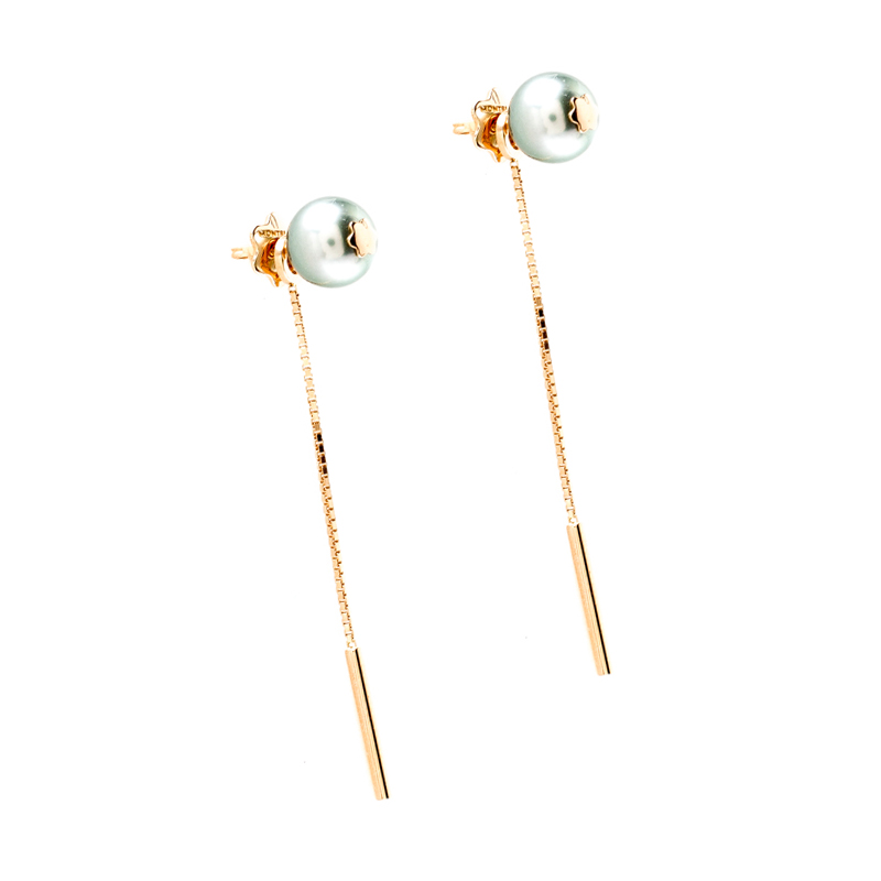 

Montblanc Boheme Moongarden Tahitian Pearl 18k Rose Gold Earrings