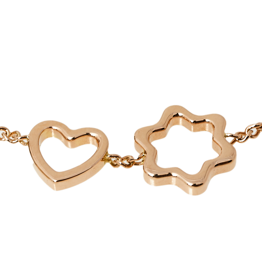 

Montblanc Star Heart Charm 18k Rose Gold Bracelet