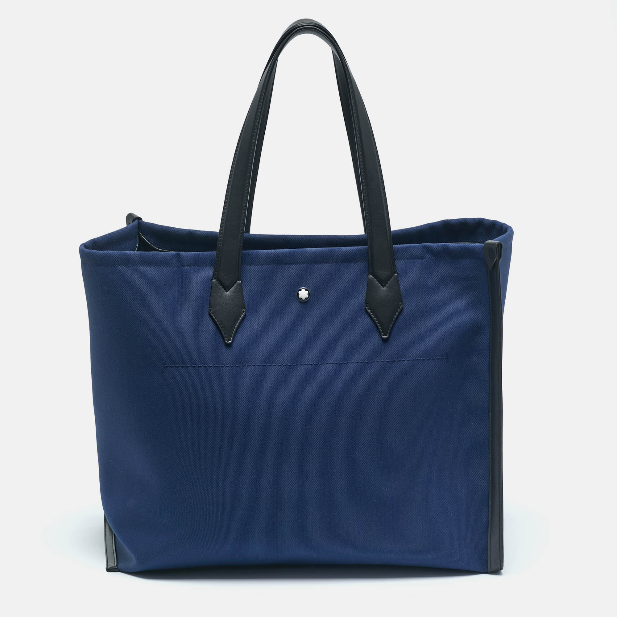 

Montblanc Dark Blue/Black Canvas and Leather Blue Spirit Tote
