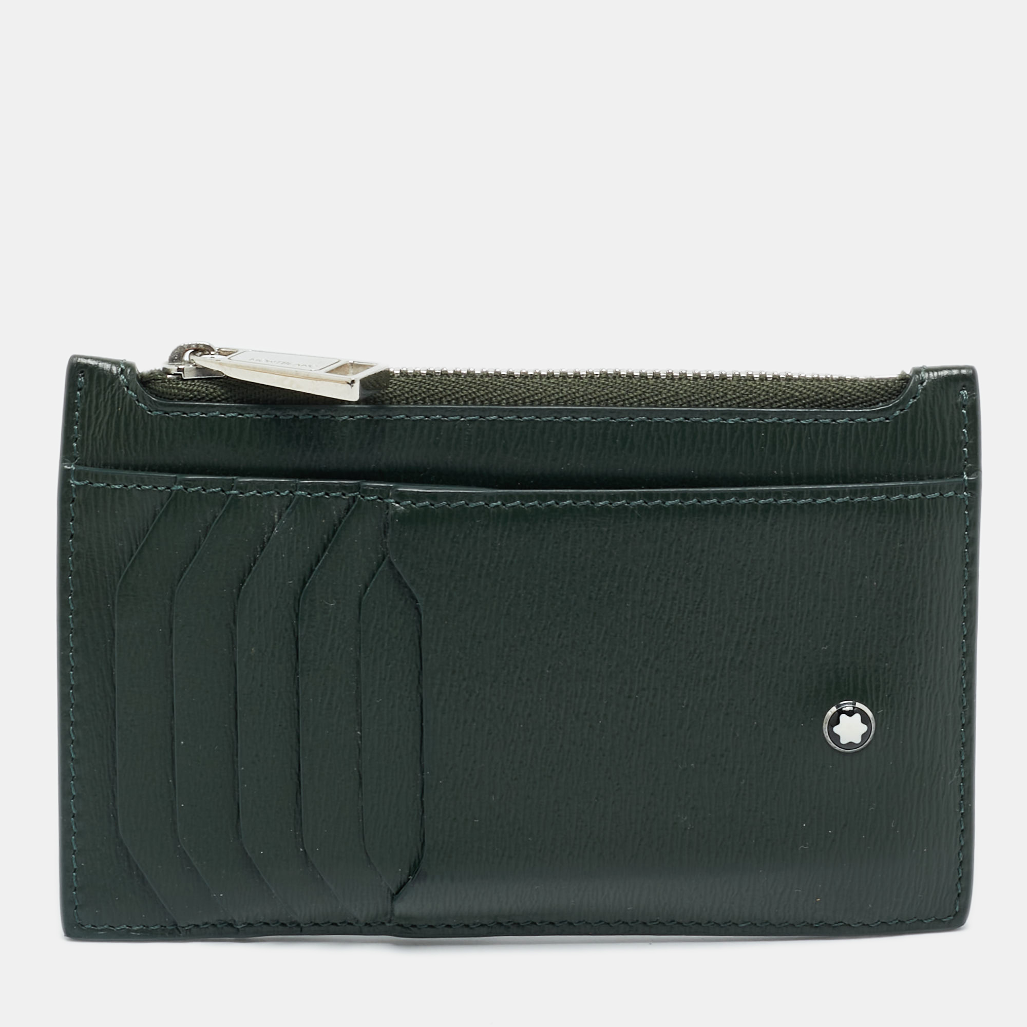 

Montblanc Meisterstuck Dark Green Leather Zip Card Holder