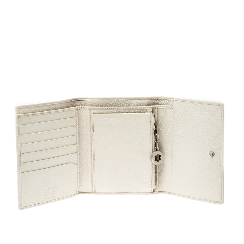 

Montblanc Off White Leather Strarisma Compact Wallet