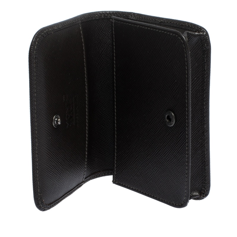 

Montblanc Brown Signature Coated Canvas Business Card Holder