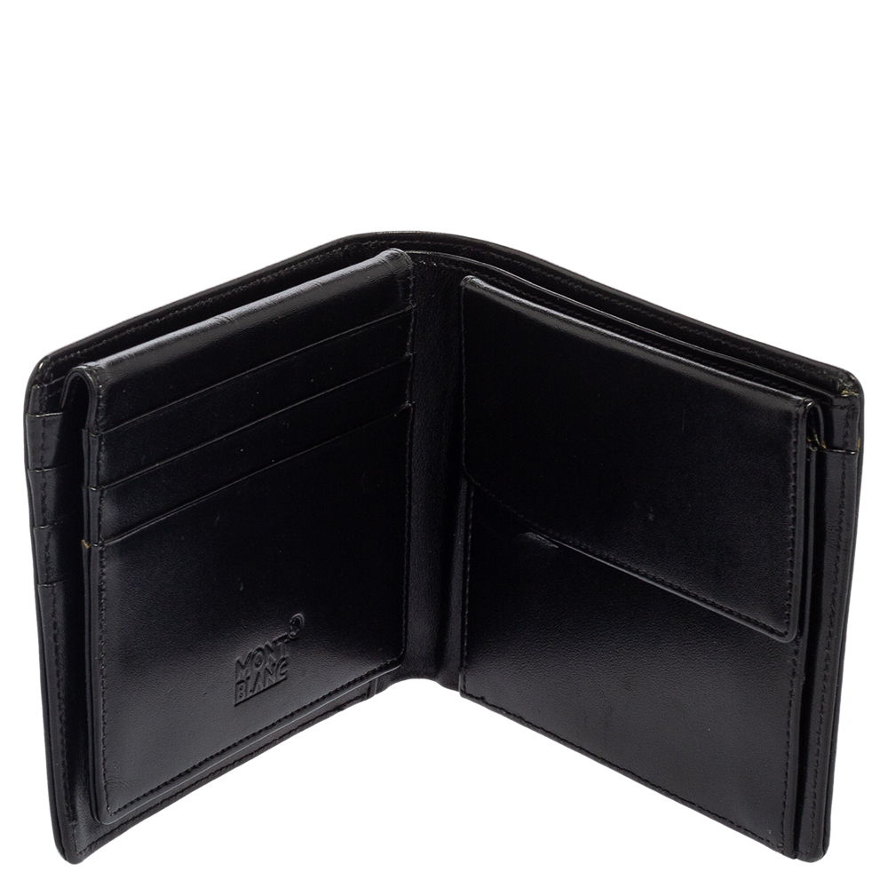 

Montblanc Black Leather Meisterstück Bifold Wallet