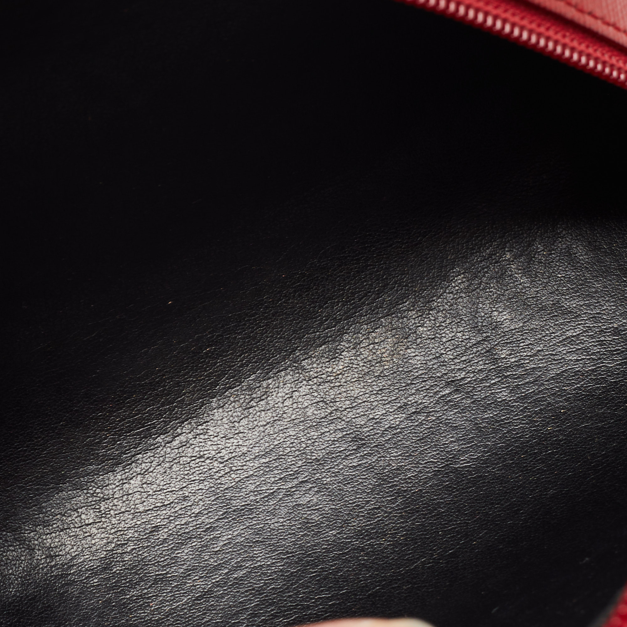 

Montblanc Red Leather Zip Pouch