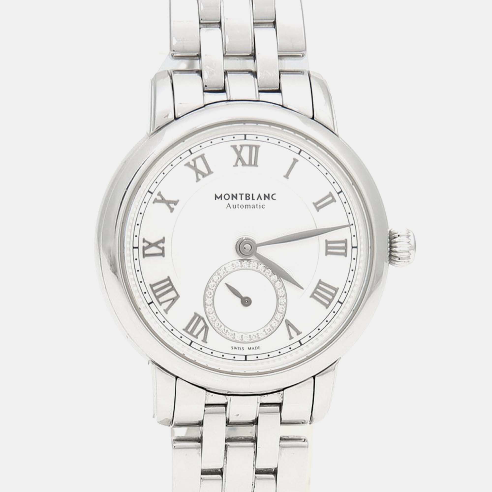 

Montblanc Star Legacy Automatic Silver Stainless Steel Women's Wristwatch 32 mm