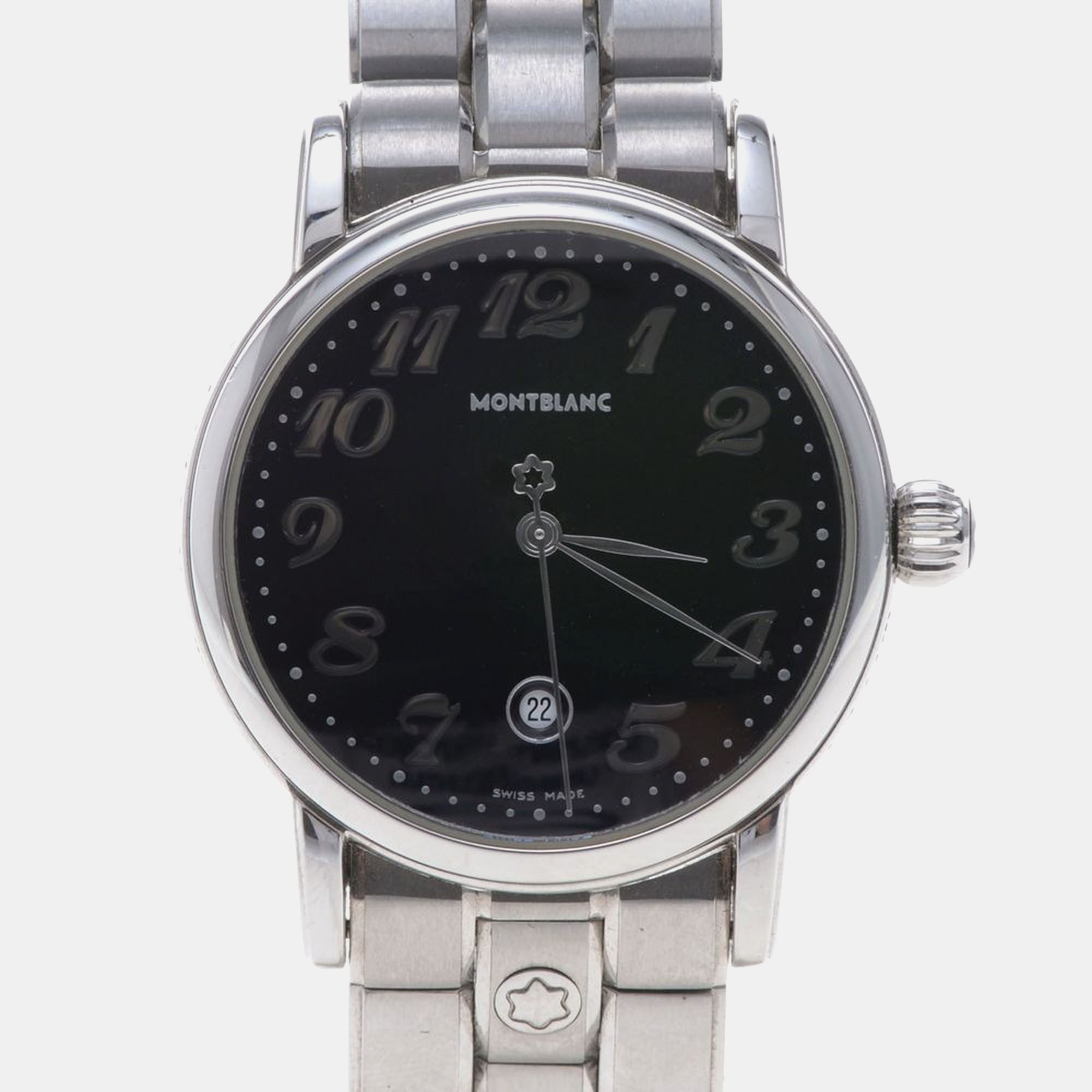 

Montblanc Star 7020 Quartz Black Stainless Steel Women's Wristwatch 32 mm