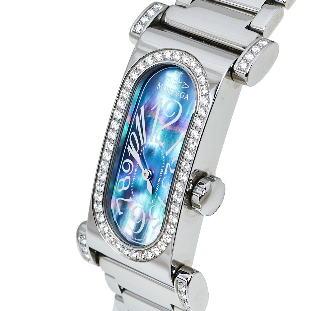 

Montega Blue MOP Stainless Steel Diamonds