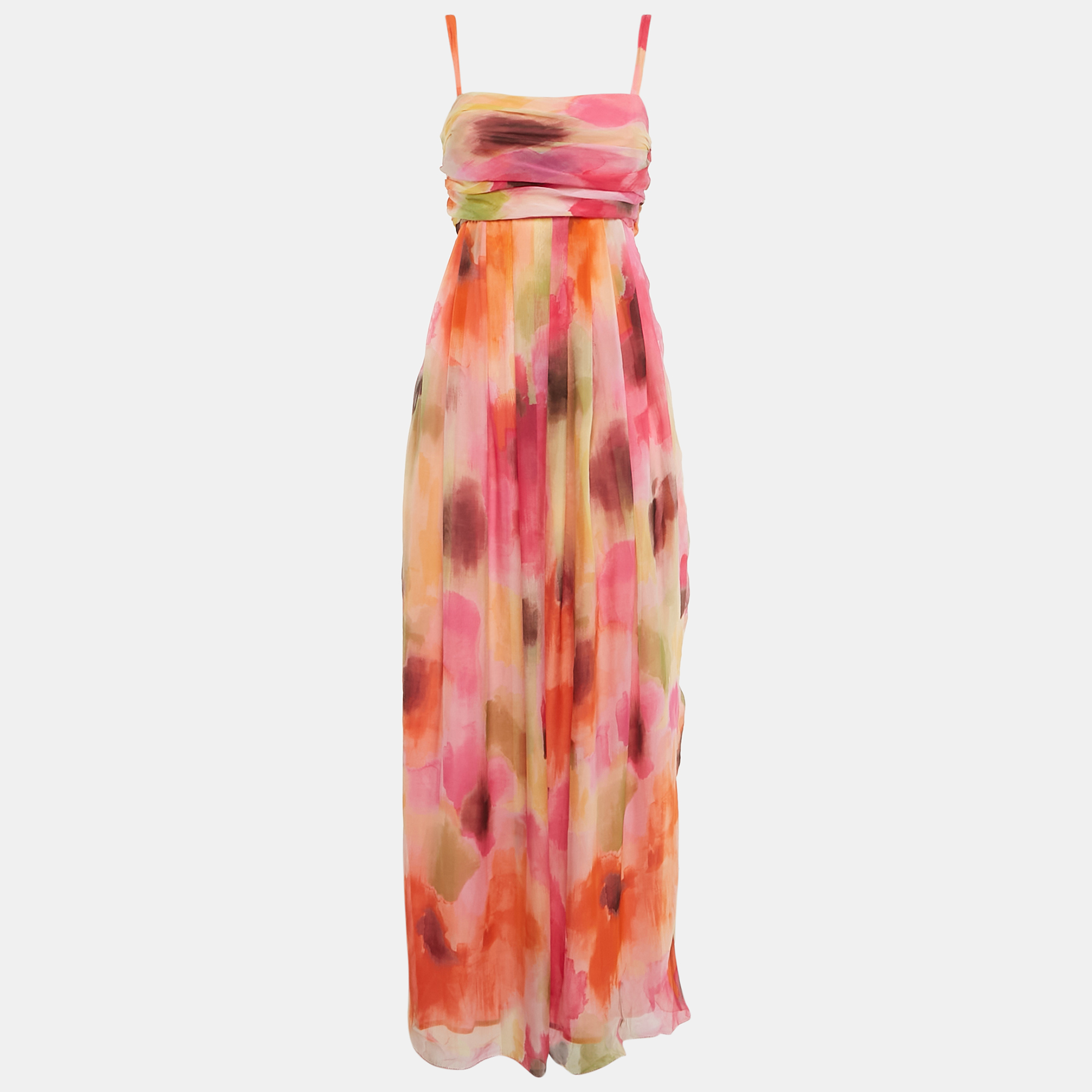 

Moschino Cheap and Chic Multicolor Silk Blend Sleeveless Maxi Dress S