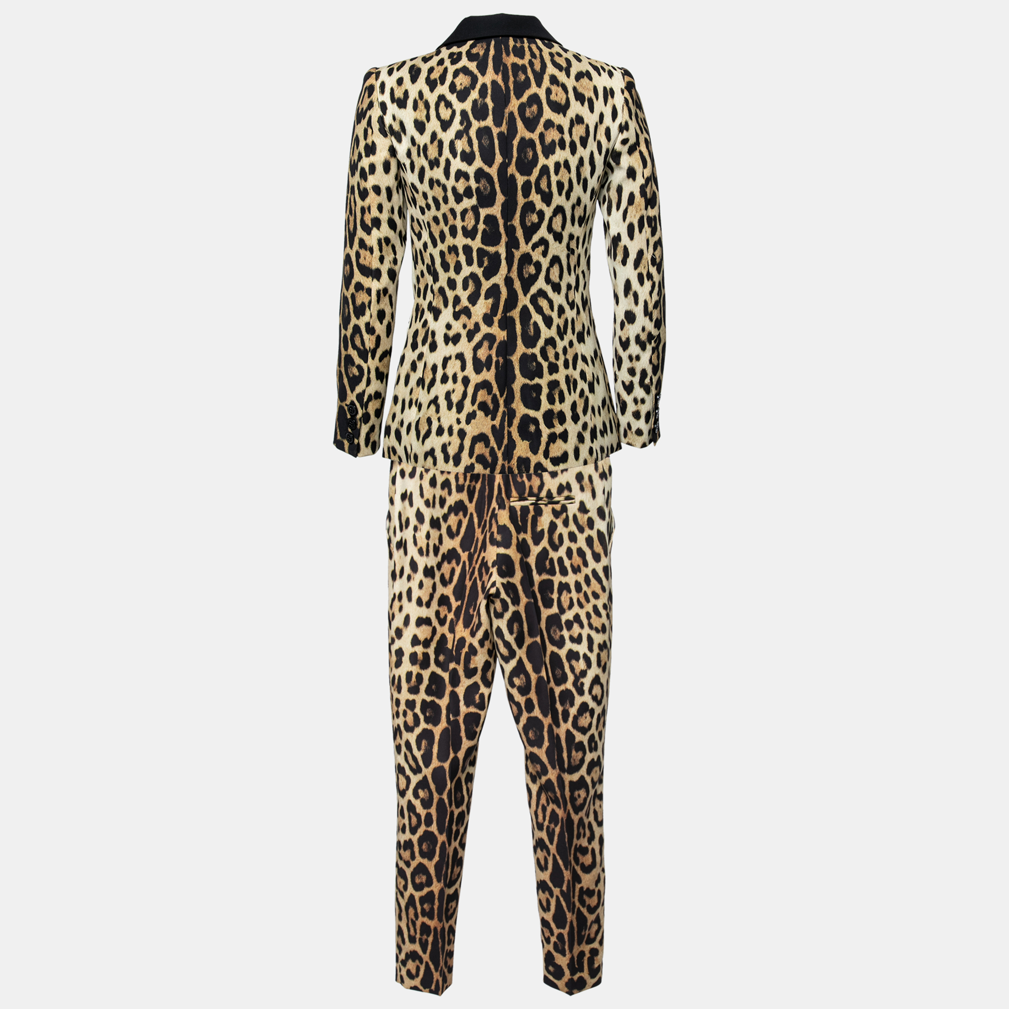 

Moschino Cheap & Chic Multicolor Leopard Print Crepe Suit