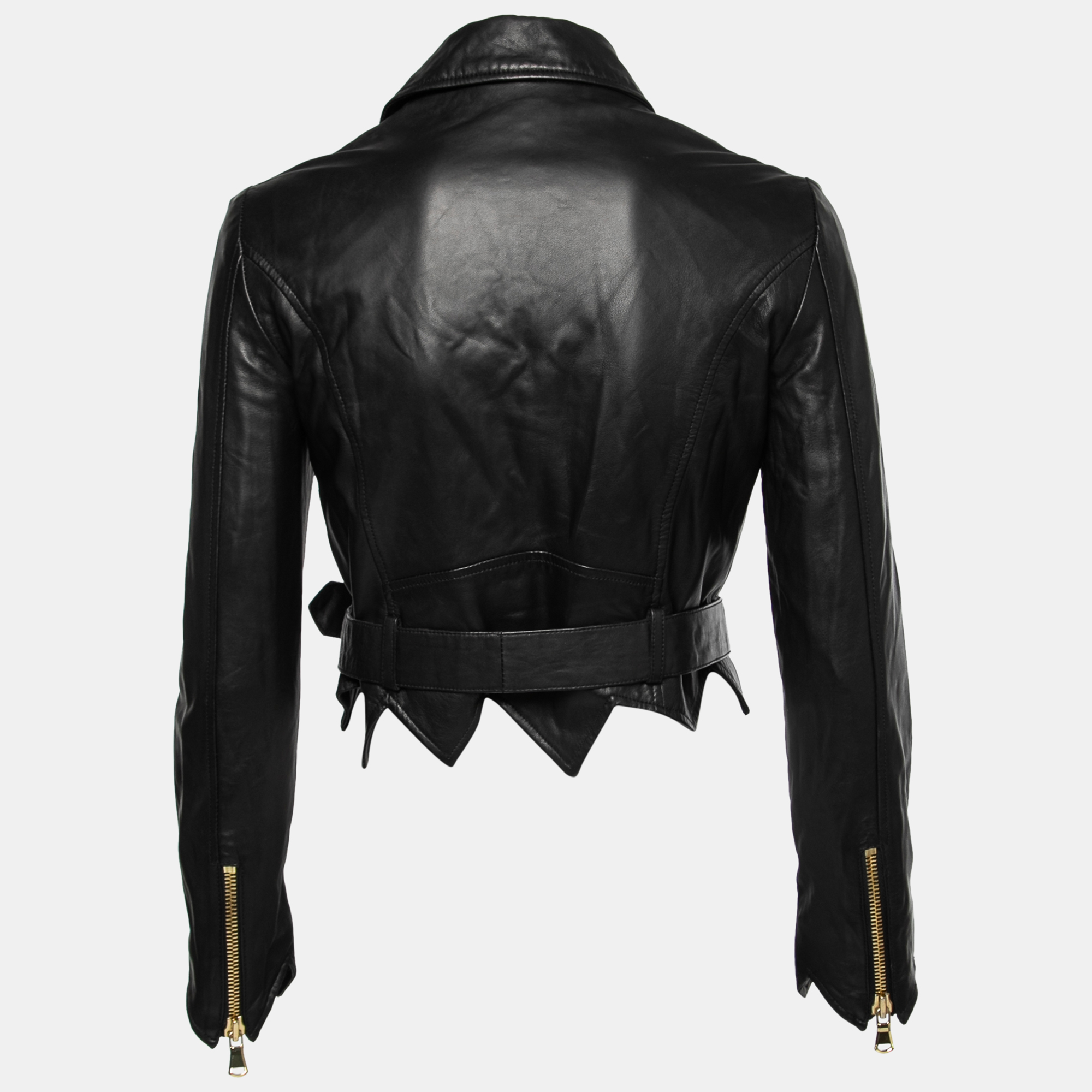 

Moschino Cheap and Chic Black Leather Biker Jacket