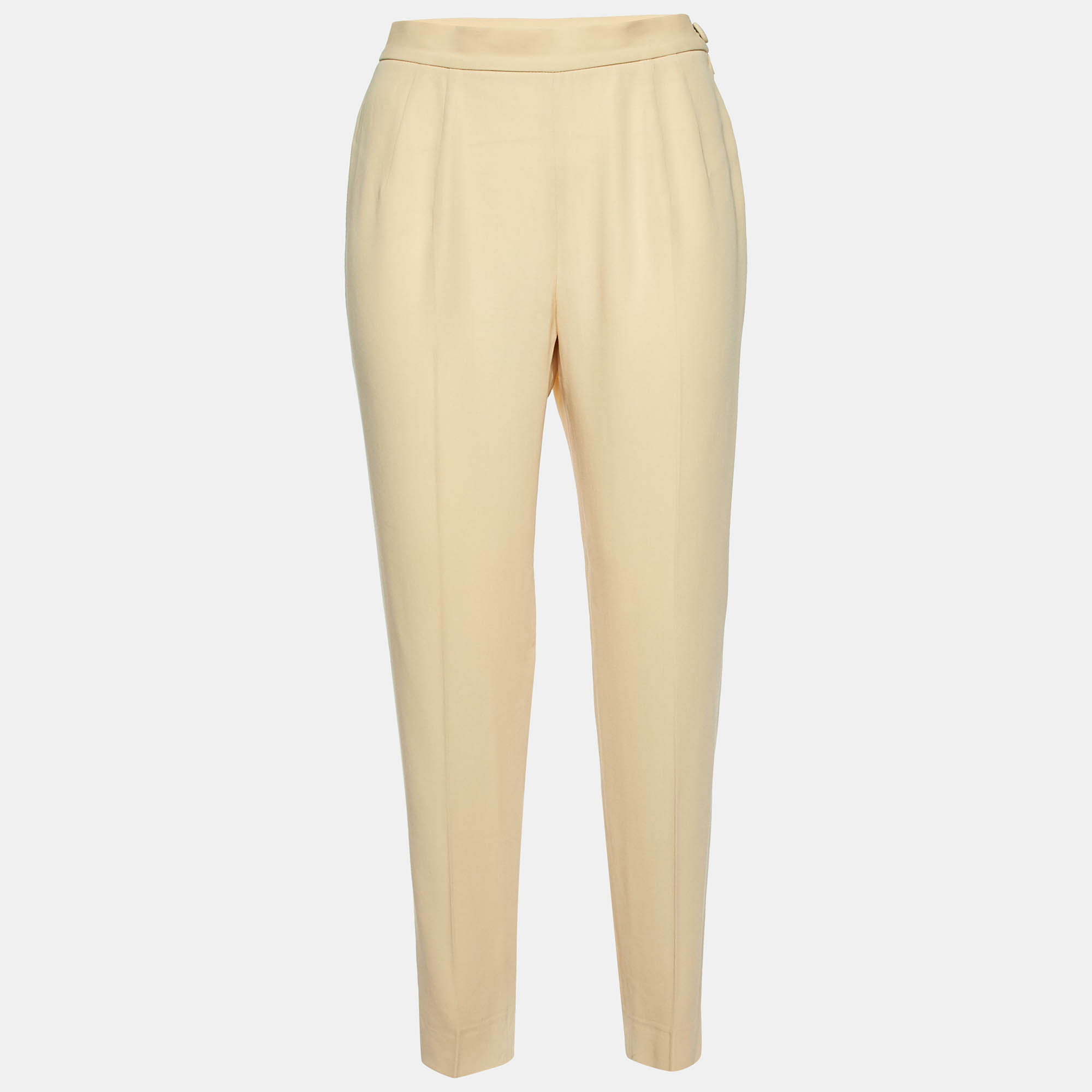 

Moschino Couture Light Beige Wool & Silk Tapered Trousers M