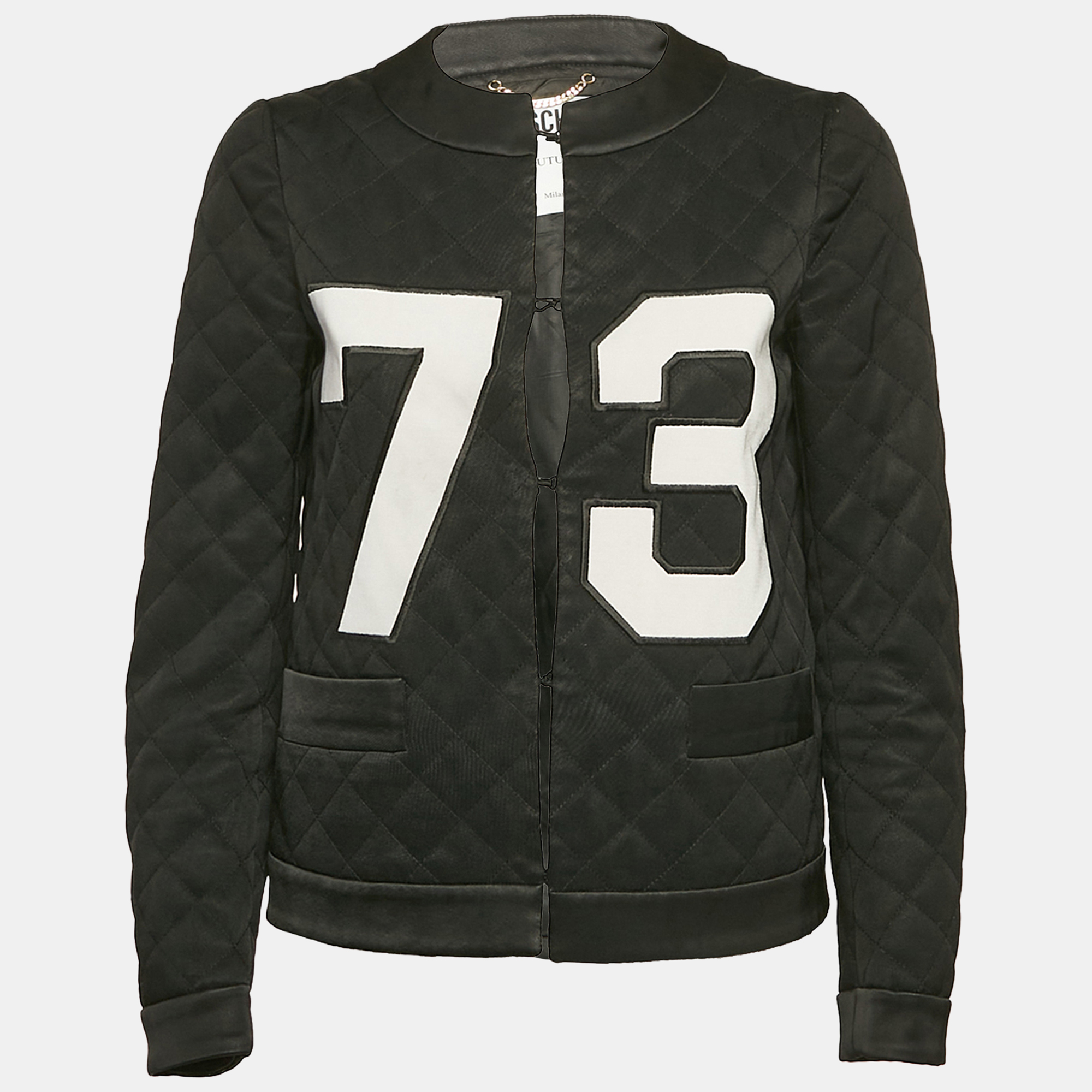 

Moschino Couture Black Quilted Synthetic Jacket S