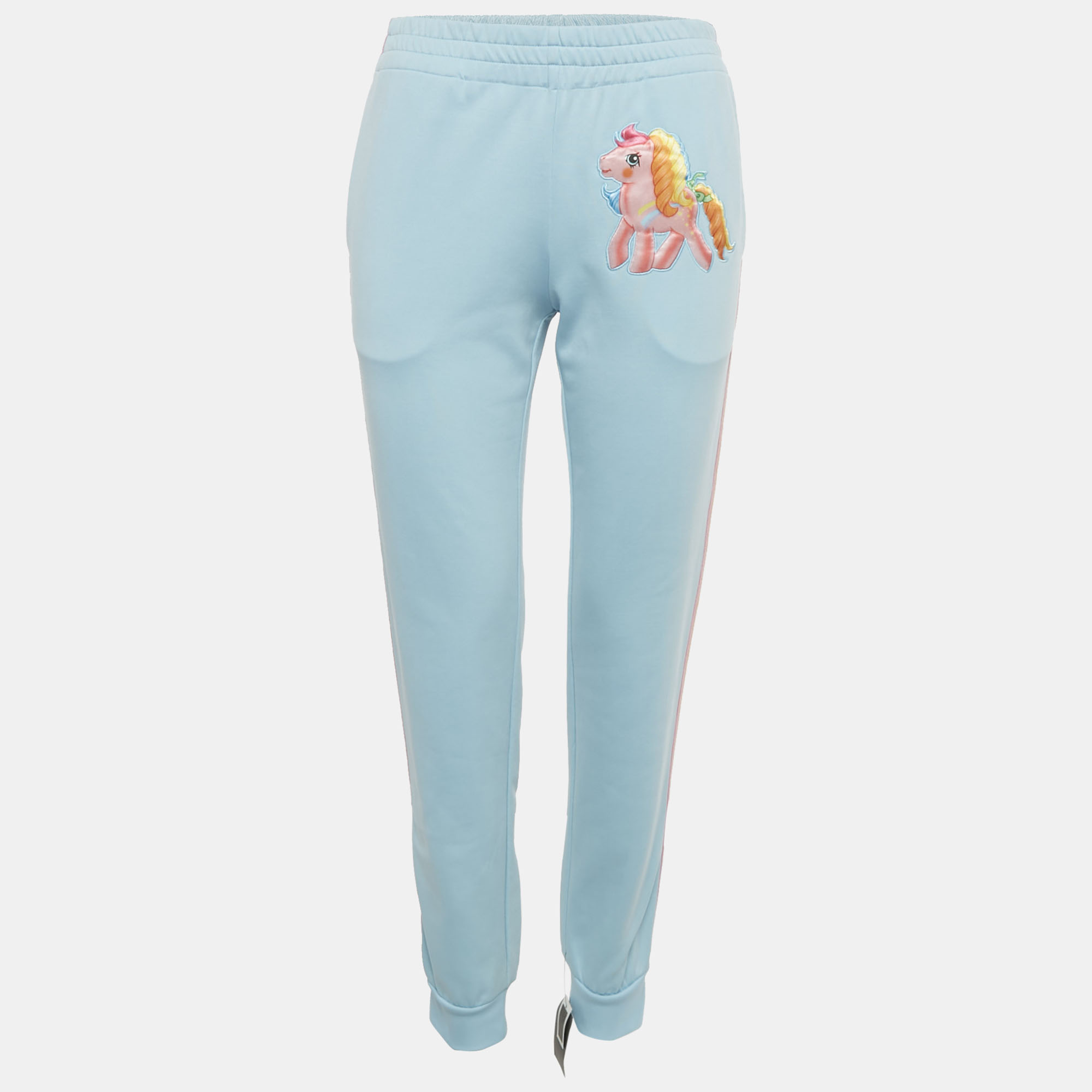 

Moschino Couture Blue Jersey My Little Pony Jogger Pants S