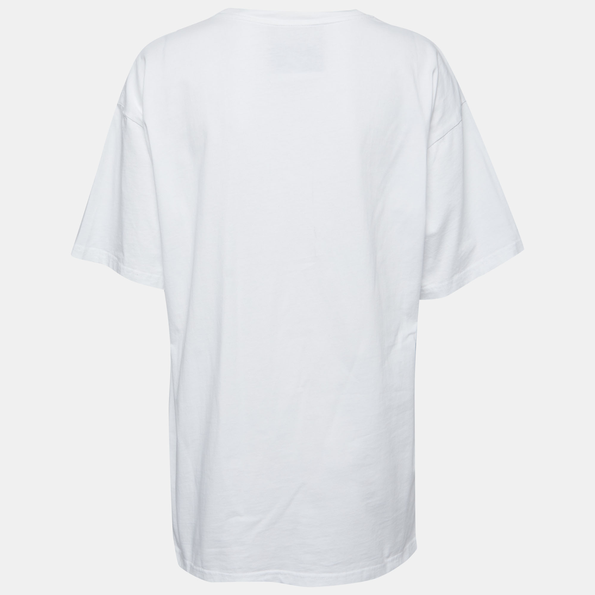 

Moschino Couture White Cotton Teddy Bear Cake Print T-Shirt
