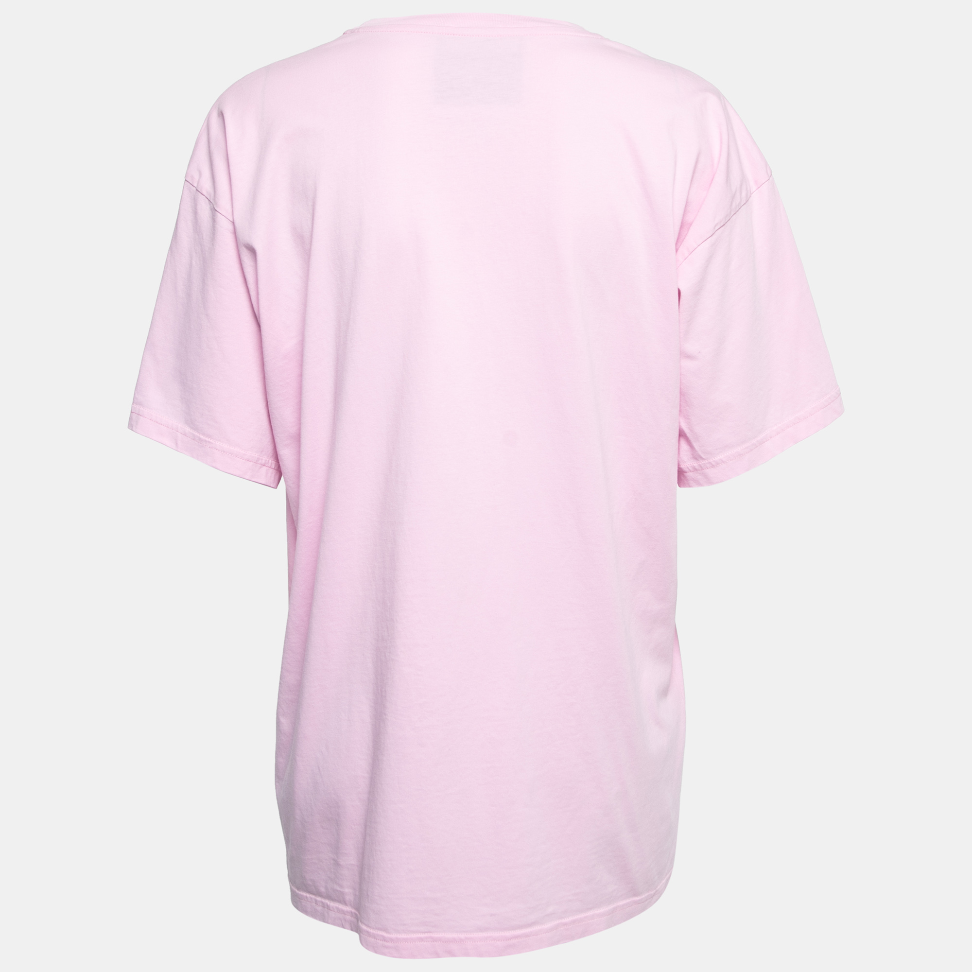 

Moschino Couture Pink Cotton Logo Print T-Shirt