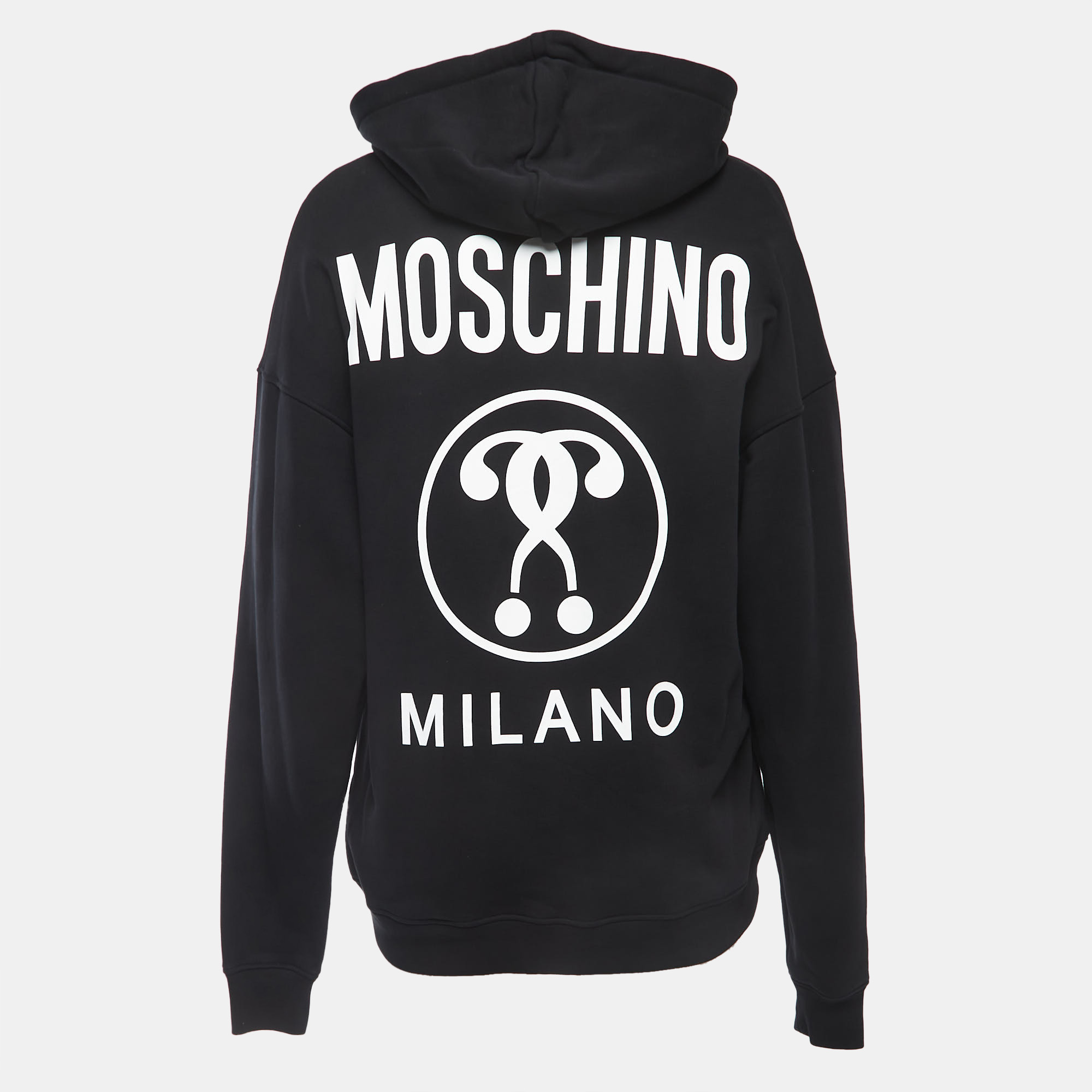 

Moschino Couture Black Logo Print Cotton Hoodie