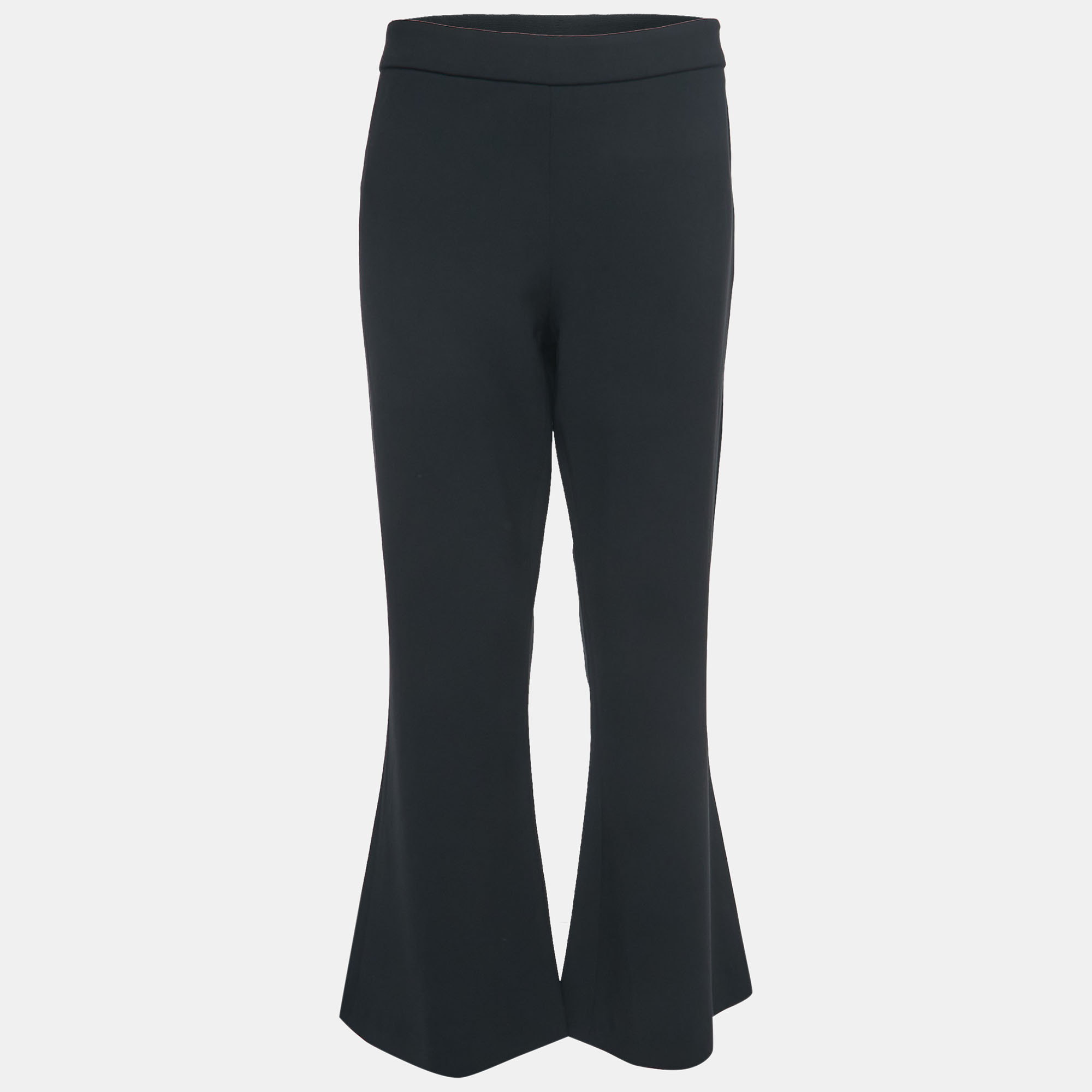 

Moschino Couture Black Crepe Flared Pants L