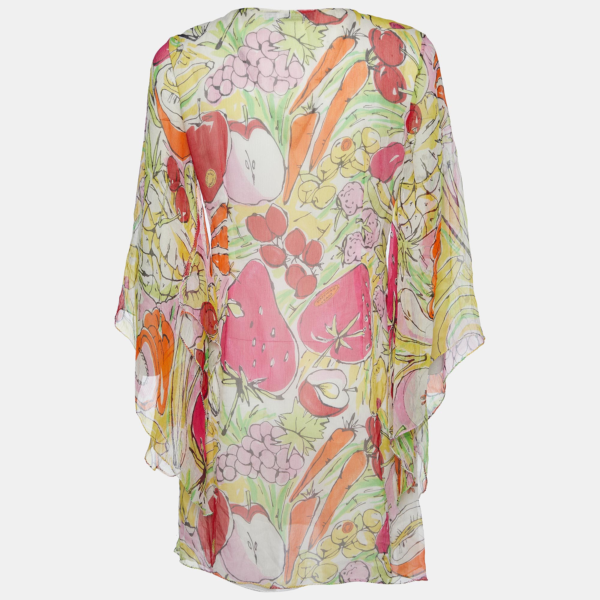 

Moschino Jeans Multicolor Printed Silk Chiffon Mini Dress