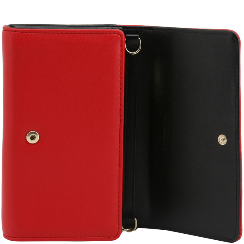 

Love Moschino Red Faux Leather Clutch Bag
