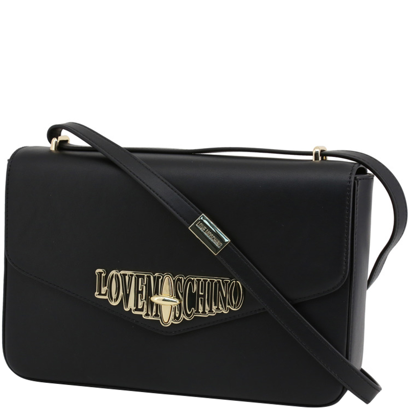 

Love Moschino Black Faux Leather Crossbody Bag