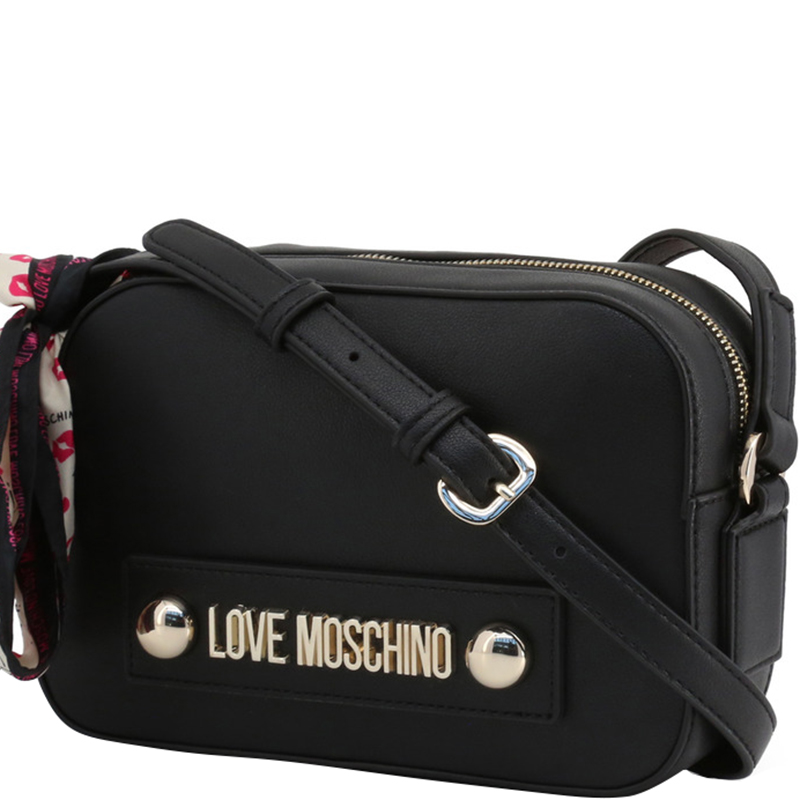 

Love Moschino Black Faux Leather Scarf Crossbody Bag