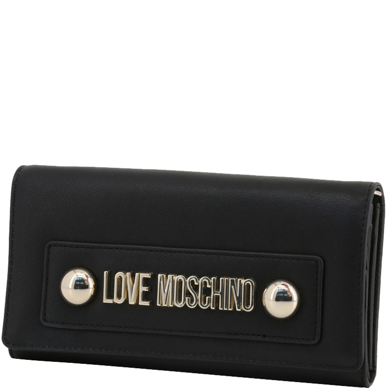 

Love Moschino Black Faux Leather WOC Clutch Bag