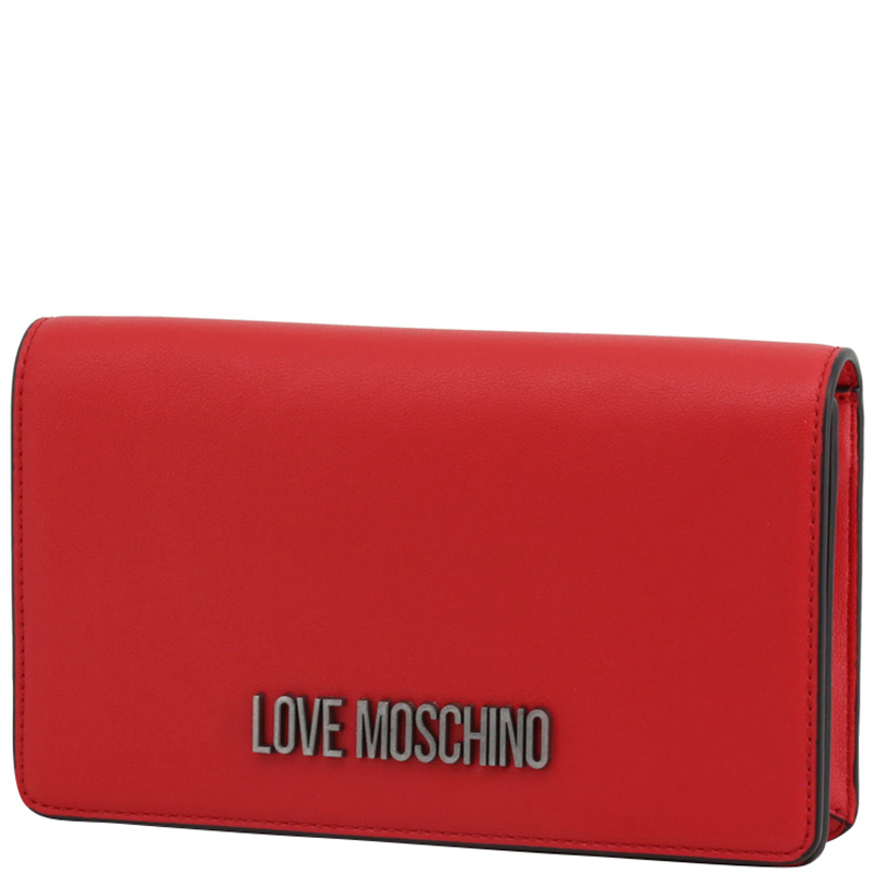 

Love Moschino Red Faux Leather Clutch Bag