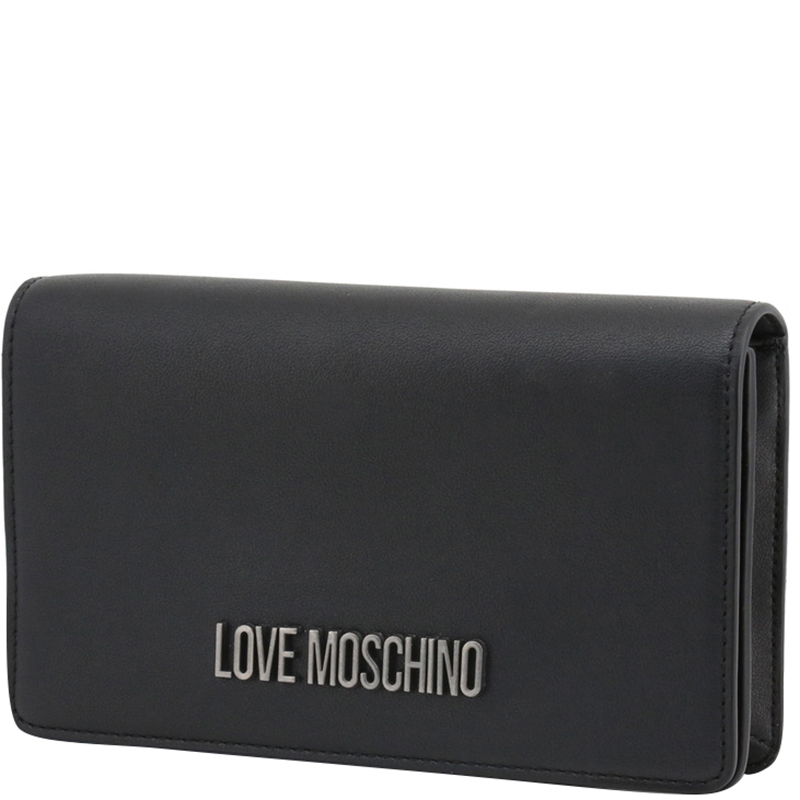 

Love Moschino Black Faux Leather Clutch Bag