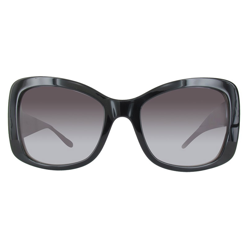 Pre Owned Moschino Black/White MO854S Cat Eye Sunglasses