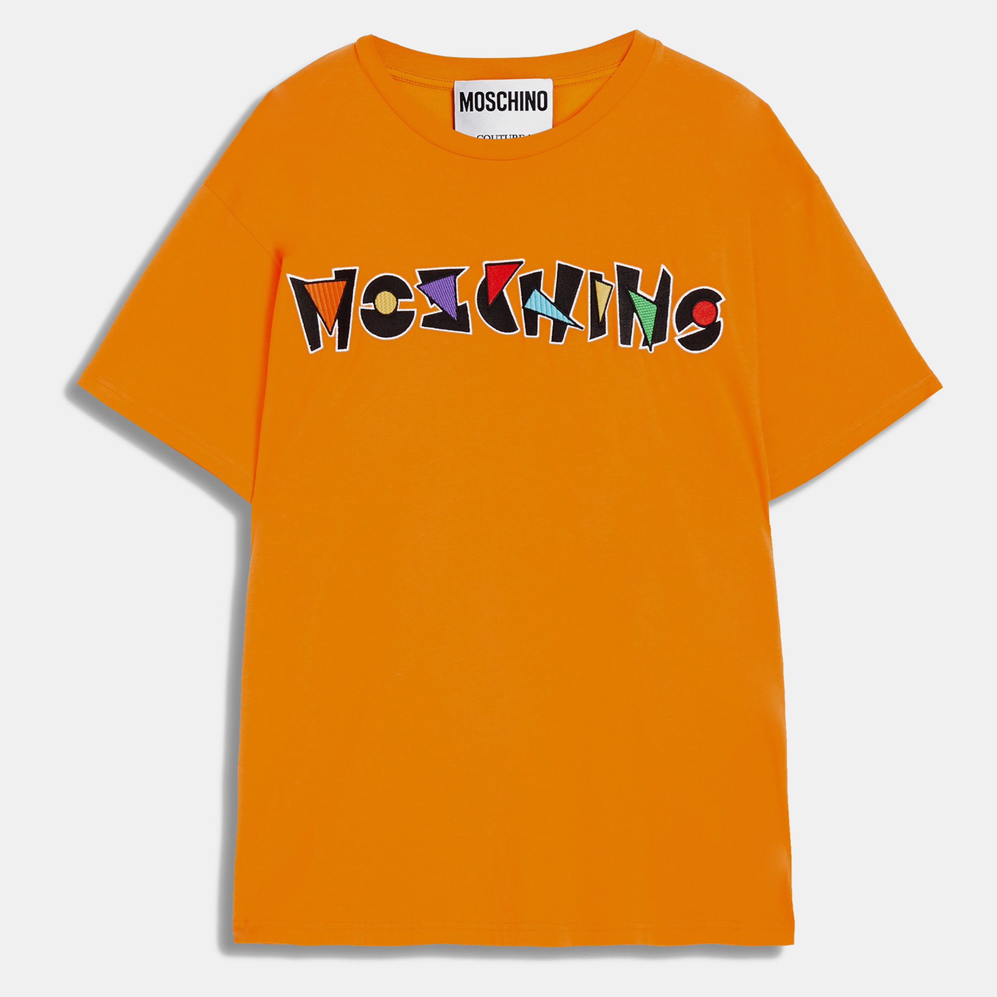 Pre-owned Moschino Cotton T-shirts M In Orange