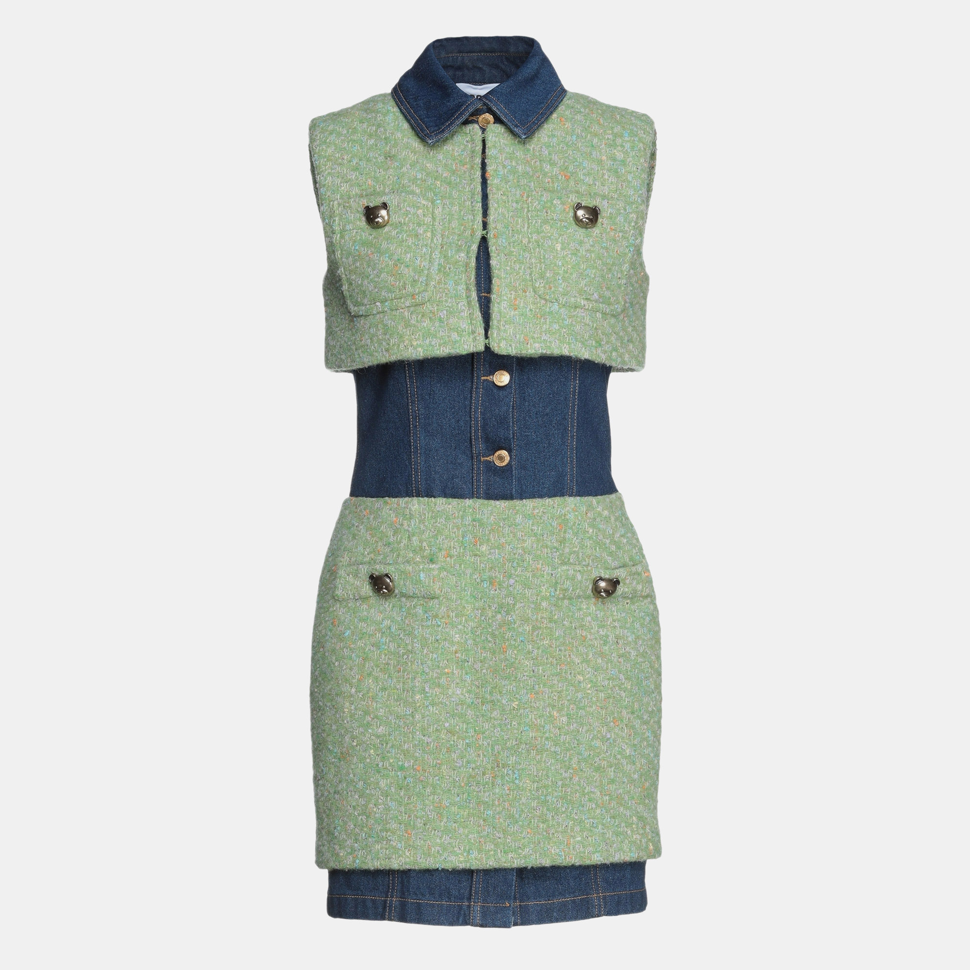 

Moschino Wool Mini Dress 38, Blue