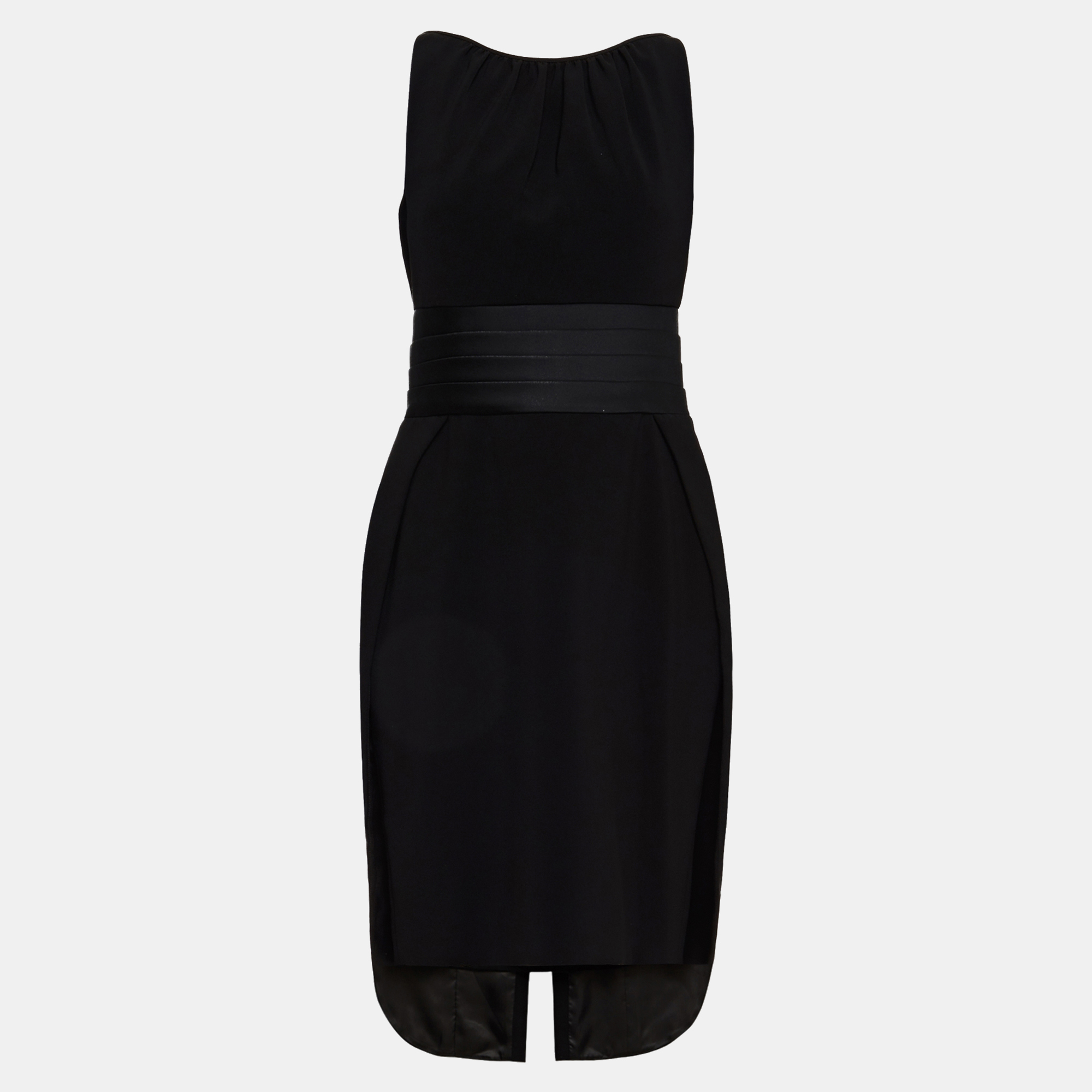 

Moschino Polyester Knee Length Dress 42, Black