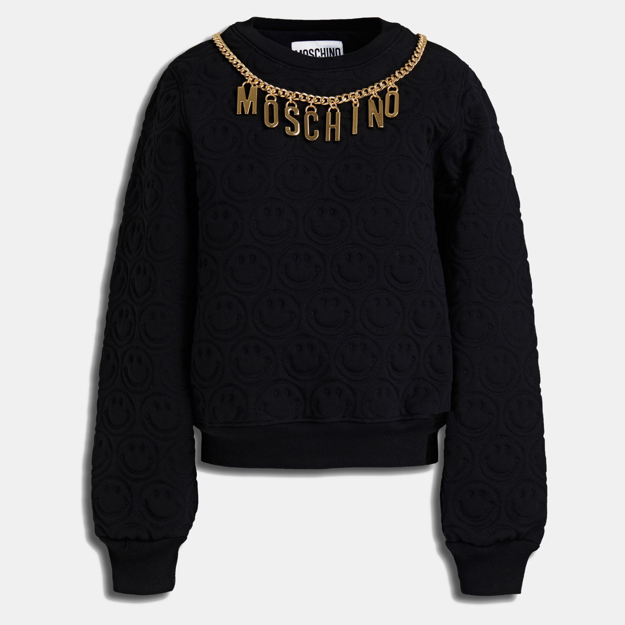 Pre-owned Moschino Cotton Sweatshirt 44 In Black