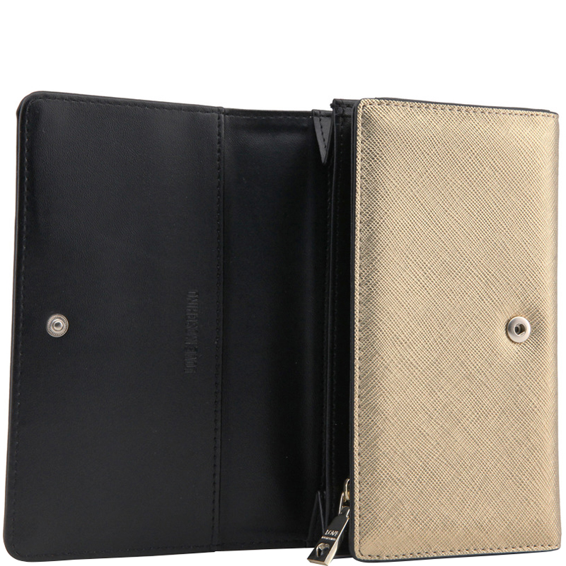 

Love Moschino Gold Faux Leather Continental Wallet