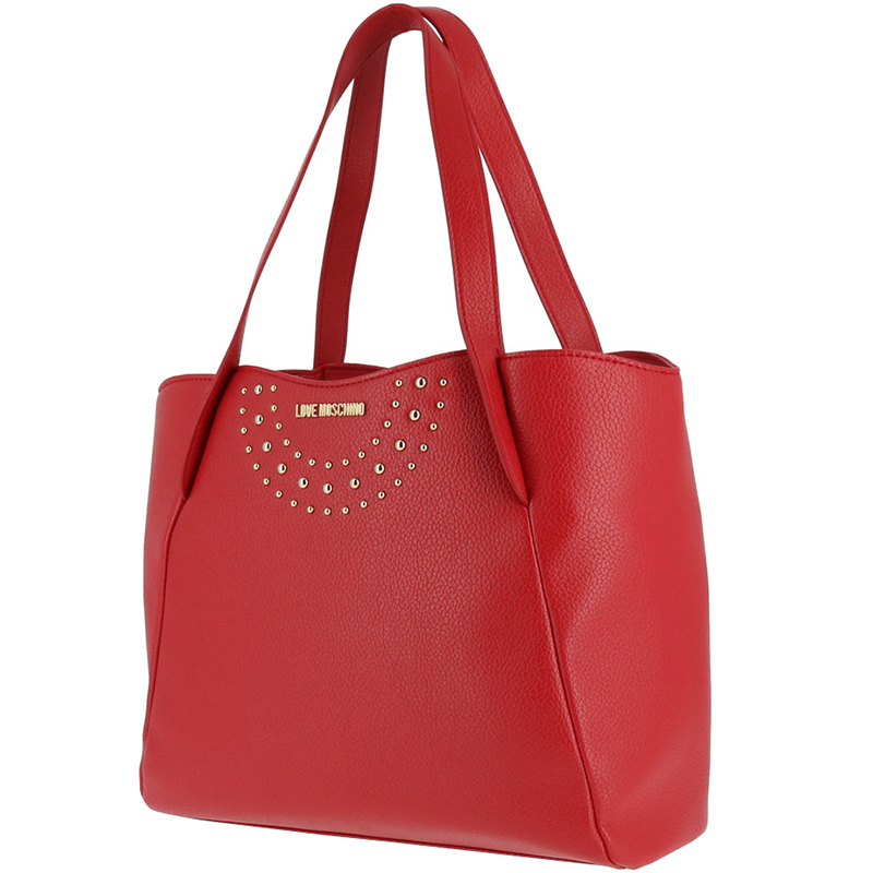 

Love Moschino Red Faux Leather Tote
