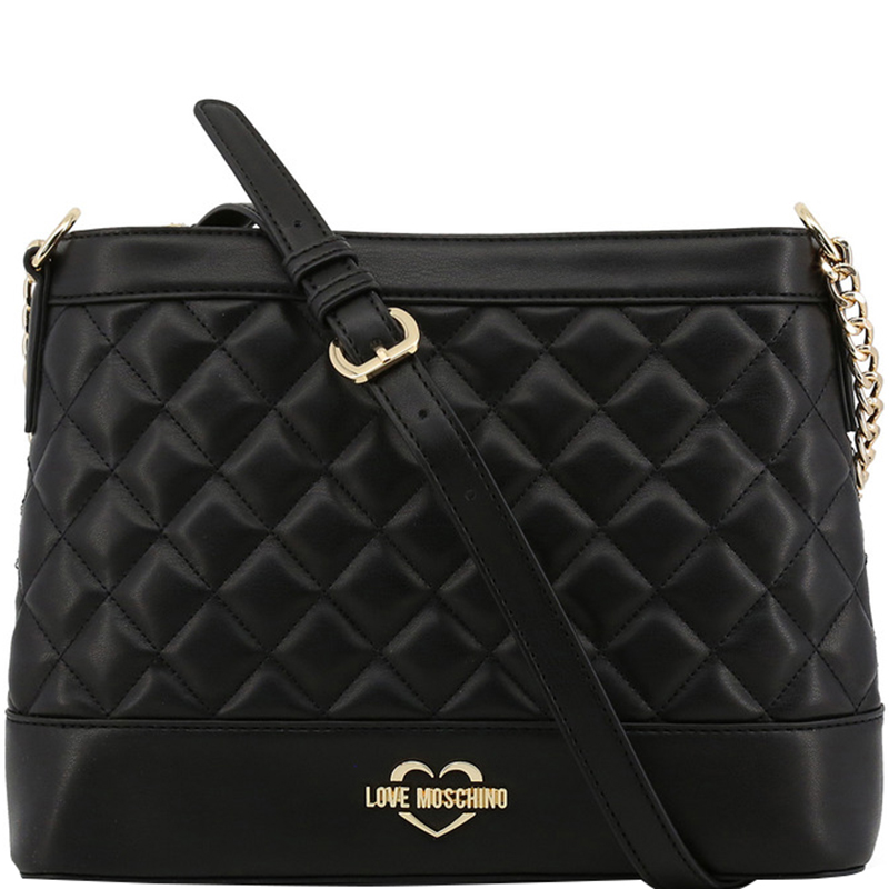 black love moschino bag