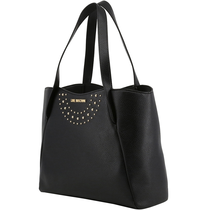 

Love Moschino Black Faux Leather Tote