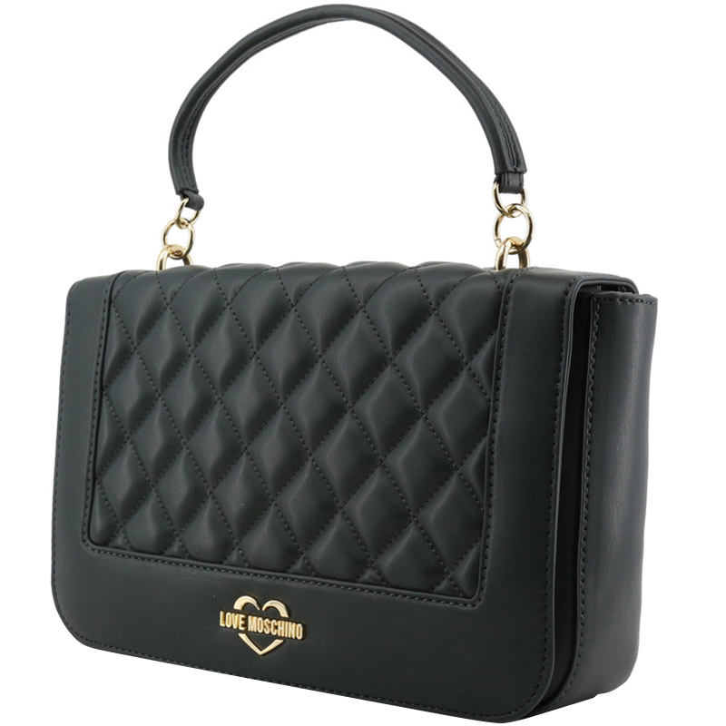 

Love Moschino Green Quilted Faux Leather Crossbody Bag