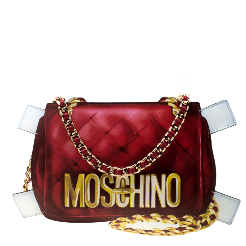 red moschino bags