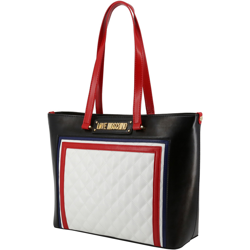 

Love Moschino Multicolor Quilted Faux Leather Shopper Tote